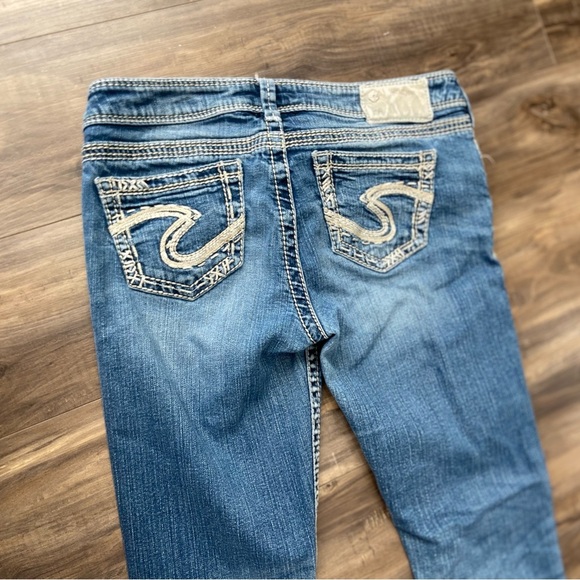 Y2K Silver Women's Straight Leg Jeans - Picture 6 of 6